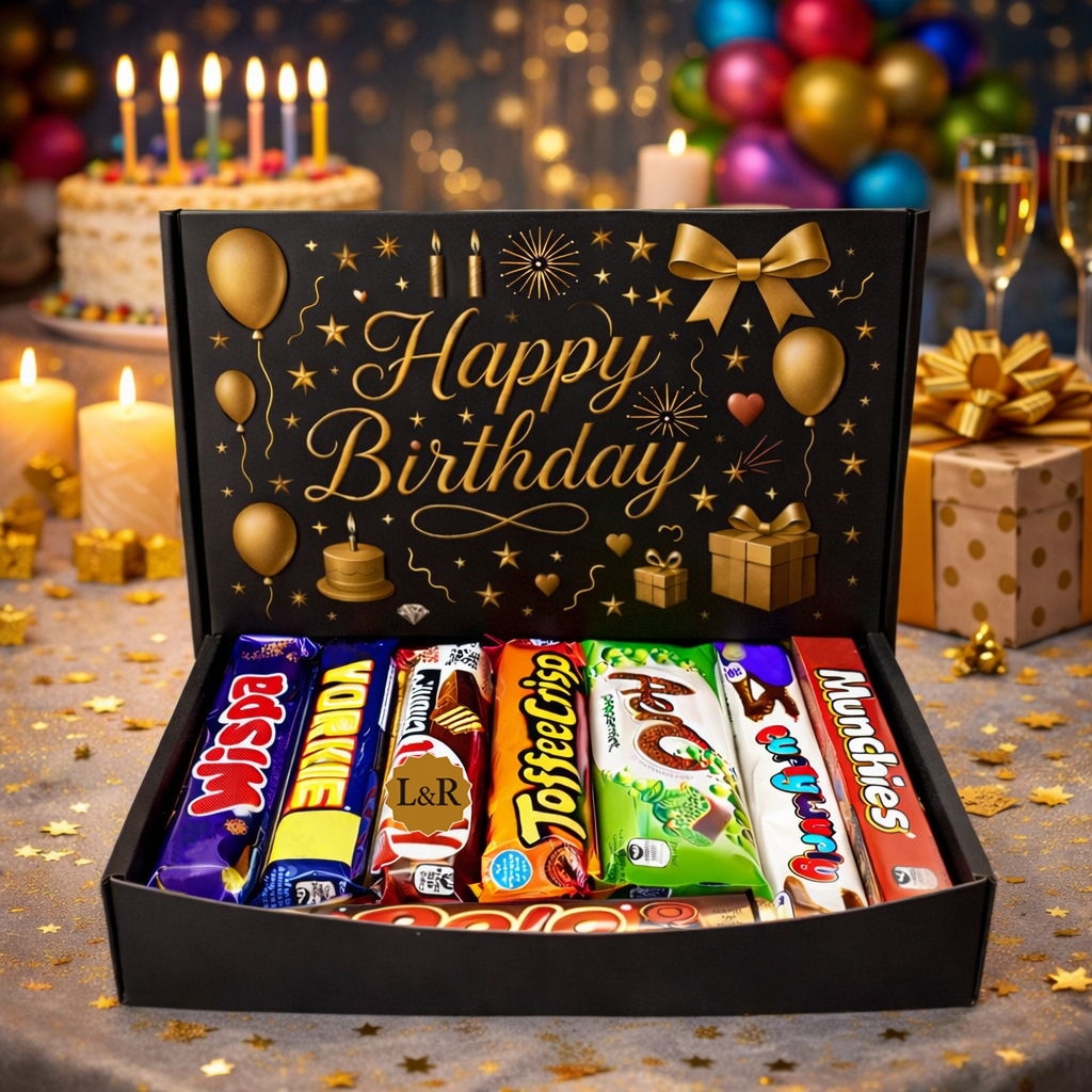 Luxury Birthday Chocolate Gift Box, Assorted Chocolates, Letterbox Gifts