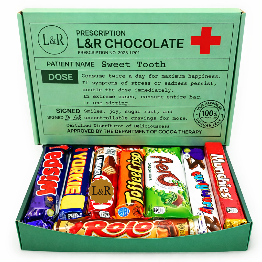 Get Well Soon Gift - Chocolate Hamper | 8 Full Sized Bars | Letterbox Gifts | Get Well Soon Chocolate Gift Box