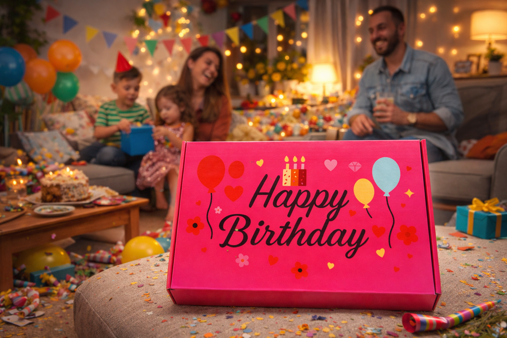 Birthday Chocolate Gift Box for Her – Elegant Birthday Gift, Chocolate Hamper, Letterbox Gifts